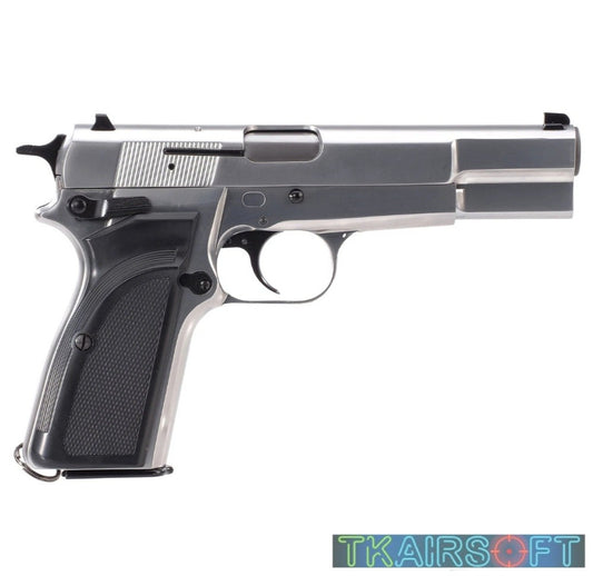 WE Browning Hi Power MK3 GBB Pistol (Sliver)