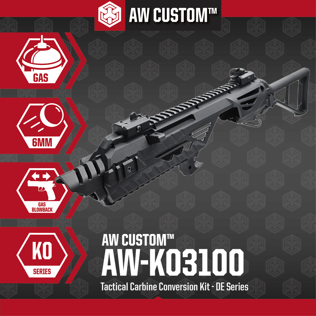 AW Custom Tactical Carbine Conversion Kit - Desert Eagle Series (Black)