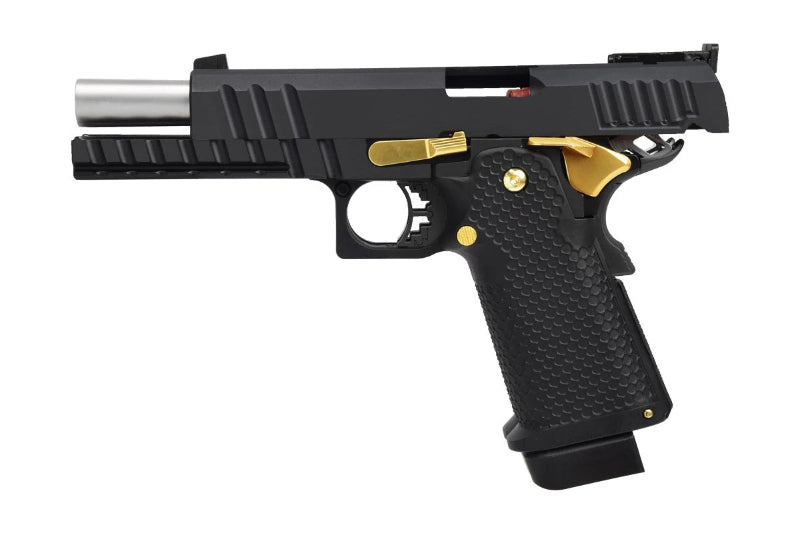 AW Custom AW-HX2102 Double Barrel Hi-Capa GBB Pistol (BK)