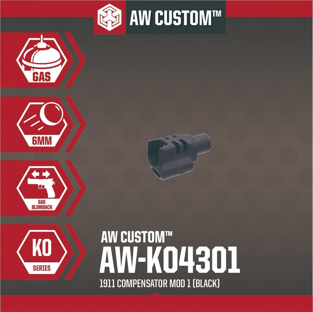 AW 1911 COMPENSATOR MOD 1 (BLACK)