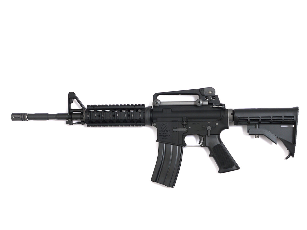 TK CUSTOM / WE M4 RIS GBB RIFLE BK (NOVESKE MARKING)