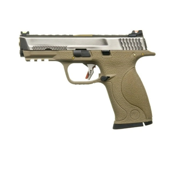 WE BIG BIRD / M&P9 T7A GBB Airsoft ( Silver Slide / Gold Barrel / Tan Frame )