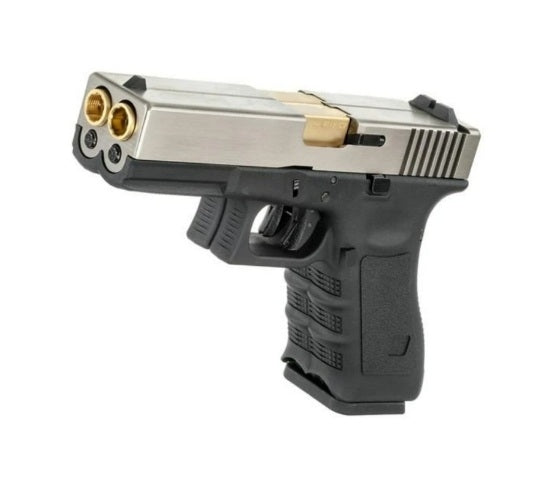 WE G17 DOUBLE BARREL GBB PISTOL SV