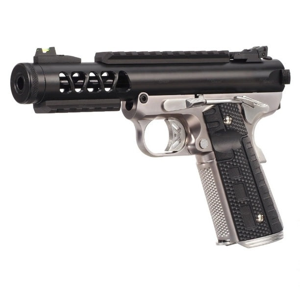 WE 1911 GALAXY GBB PISTOL (BK SLIDE / SV FRAME) TYPE B