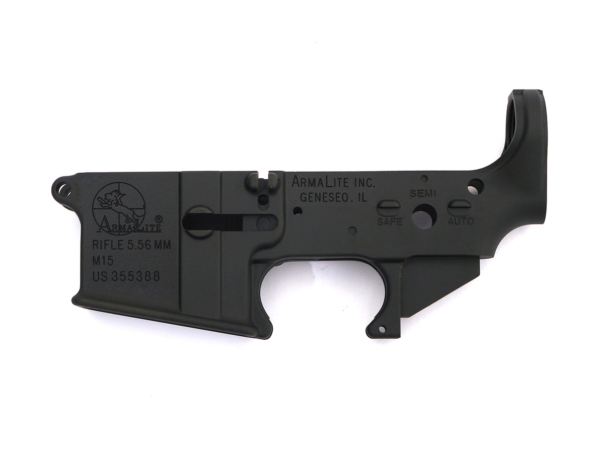 TK CUSTOM / WE M4 GBB LOWER FARME BK (ARMALITE M15 MARKING)