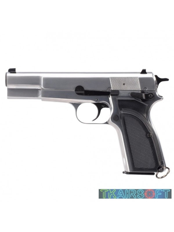 WE Browning Hi Power MK3 GBB Pistol (Silver)