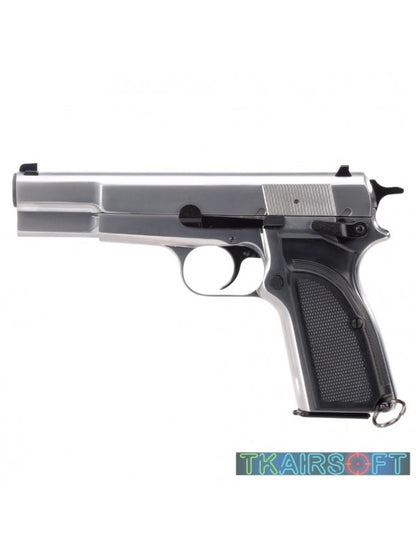 WE Browning Hi Power MK3 GBB Pistol (Silver)