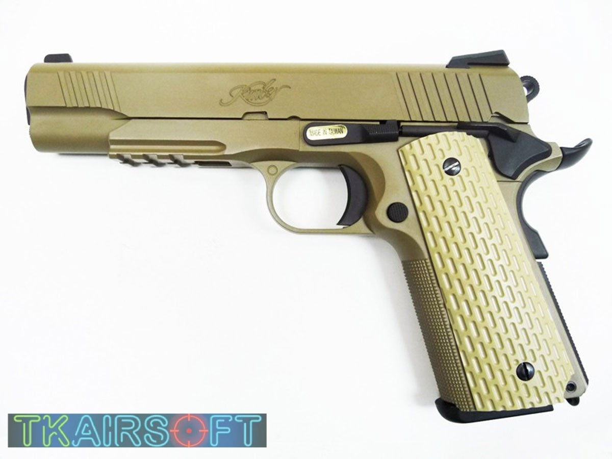 WE 1911 KIMBER GBB PISTOL TAN WITH MARKING