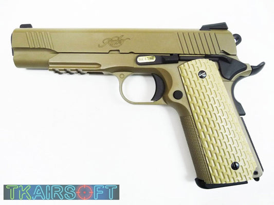 WE 1911 KIMBER GBB PISTOL TAN WITH MARKING