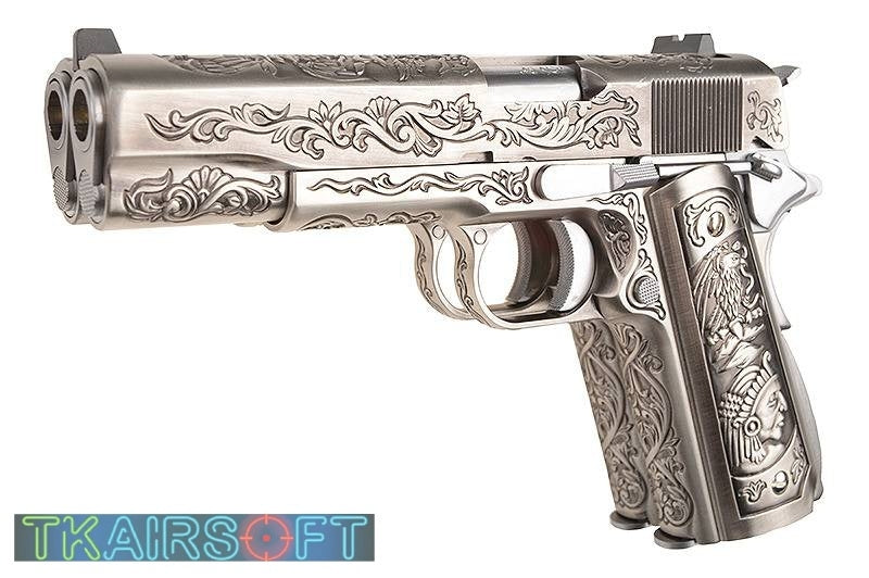 WE 1911 DOUBLE BARREL GBB PISTOL FLORAL PATTERN