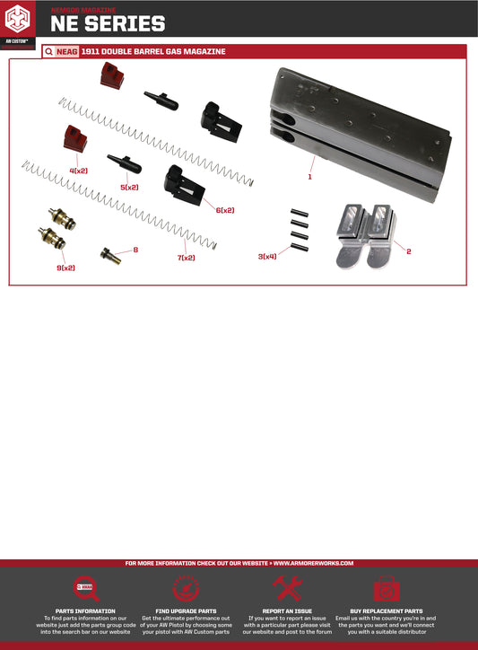 AW Custom MX Series Replacement Parts