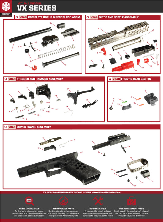 AW Custom VX Series Replacement Parts