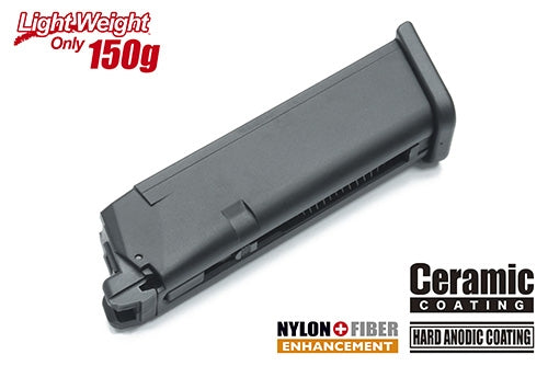 Guarder Light Weight Aluminum Magazine For MARUI G17 (9mm/Black)