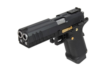AW Custom AW-HX2102 Double Barrel Hi-Capa GBB Pistol (BK)