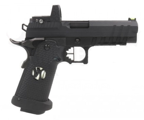 AW Custom HX2602 GBB Airsoft Pistol With Dummy Red Dot Sight ( Black )