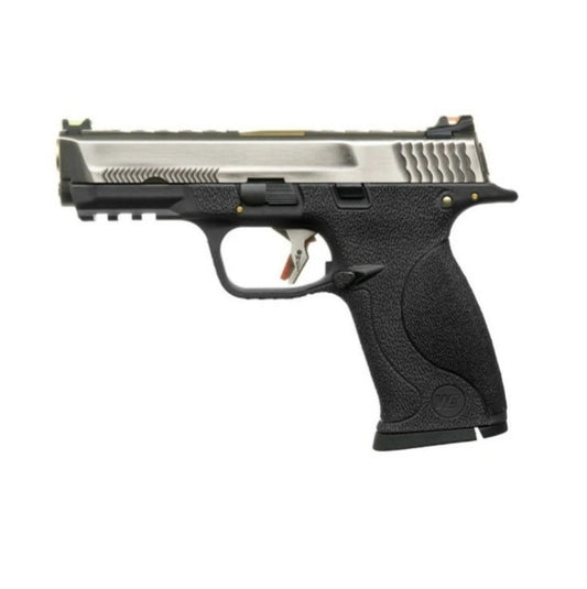 WE BIG BIRD / M&P9 T5A GBB Airsoft ( Silver Slide / Gold Barrel / Black Frame )