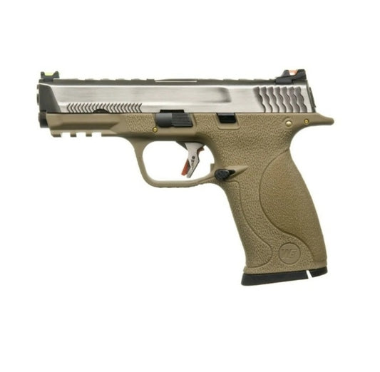 WE BIG BIRD / M&P9 T8A GBB Airsoft ( Silver Slide / Silver Barrel / Tan Frame )