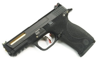 WE BIG BIRD / M&P9 T1B GBB Airsoft ( Black Slide / Gold Barrel / Black Frame )