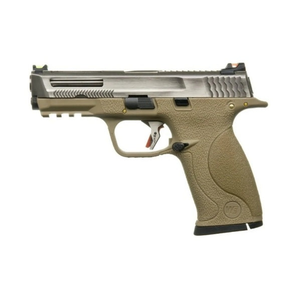 WE BIG BIRD / M&P9 T8B GBB Airsoft ( Silver Slide / Silver Barrel / Tan Frame )