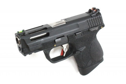 WE SMALL BIRD / M&P9 Compact T2B GBB PISTOL ( Black Slide / Sliver Barrel / Black Frame ) (AUTO)