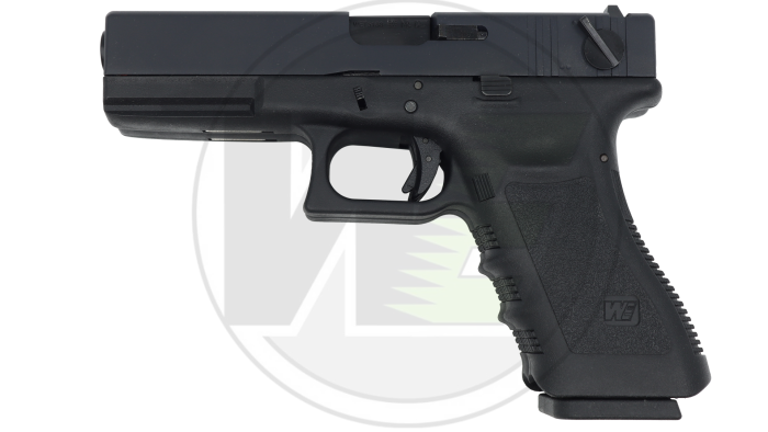 WE G18C DOUBLE BARREL GBB PISTOL BK