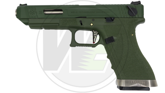 WE G35 T12 GBB Pistol ( OD Slide / Sliver Barrel / OD Frame )