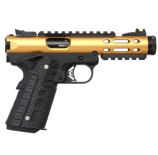 WE 1911 GALAXY GBB PISTOL (GOLD SLIDE / BK FRAME) TYPE A