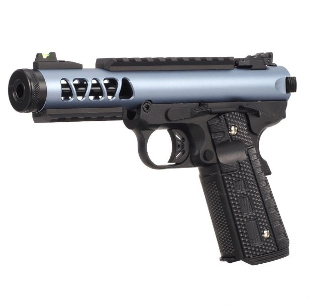 WE 1911 GALAXY GBB PISTOL (BLUE SLIDE / BK FRAME) TYPE B