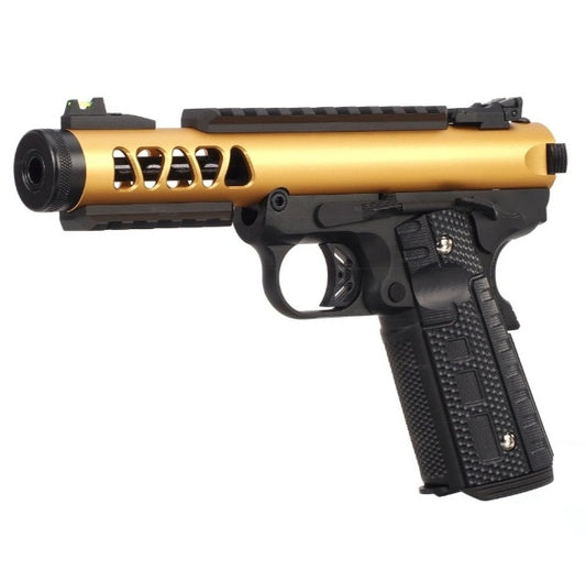 WE 1911 GALAXY GBB PISTOL (GOLD SLIDE / BK FRAME) TYPE B