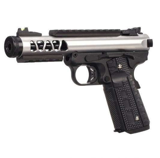 WE 1911 GALAXY GBB PISTOL (SV SLIDE / BK FRAME) TYPE B