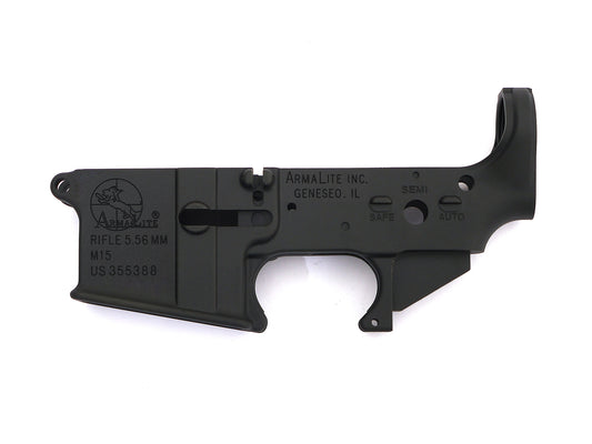 TK CUSTOM / WE M4 GBB LOWER FRAME BK (ARMALITE M15 MARKING)