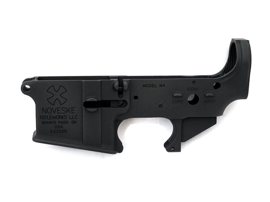 TK CUSTOM / WE M4 GBB LOWER FRAME BK (NOVESKE MARKING)